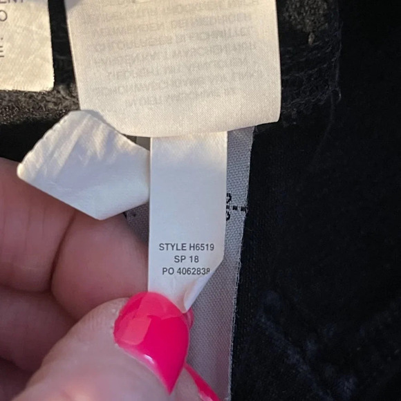 Women's 27 Madewell Fireside Jean Black Denim Skirt Zipper Fly - Picture 8 of 8